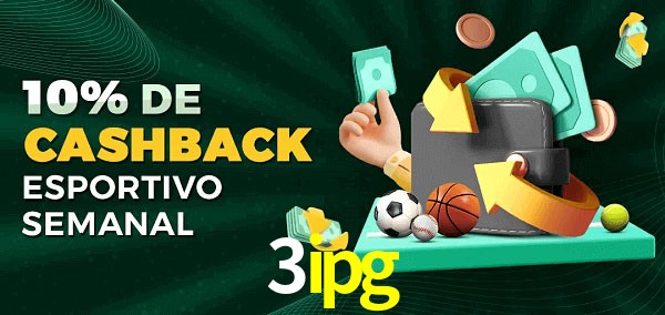 10% de bônus de cashback na 3ipg